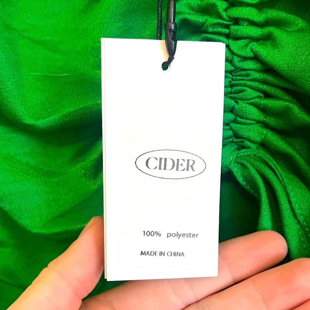 Cider Vibrant Green Mini Dress - Picture 4 of 6